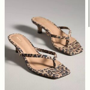 Anthropologie Leopard Print Heels